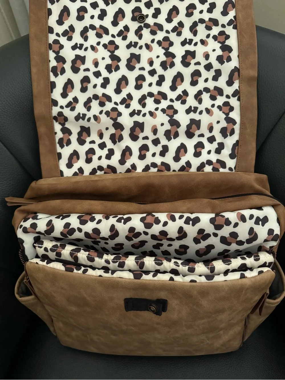 Petunia Pickle Bottom Boxy Backpack Diaper Bag - Brioche
